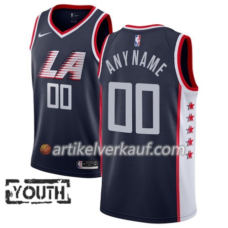 NBA LA Clippers Trikot 2018-19 Nike City Edition Navy Personalisierung Swingman - Kinder